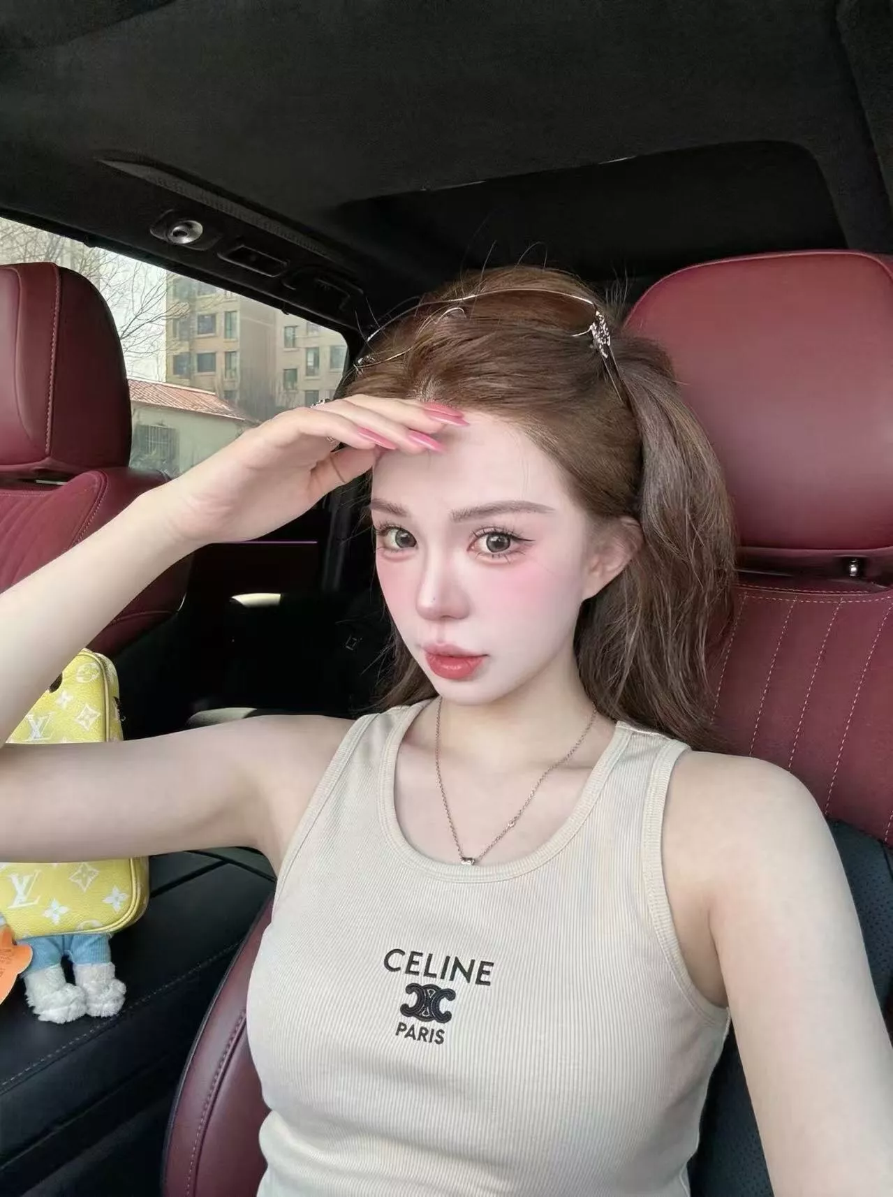 셀린느 로고 레터링 슬림핏 민소매 탑 상세 이미지 18