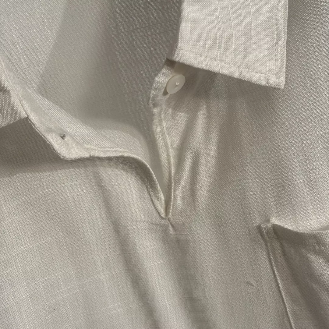 랄프로렌 포켓 자수 카라 린넨 긴소매 상의 상세 이미지 4