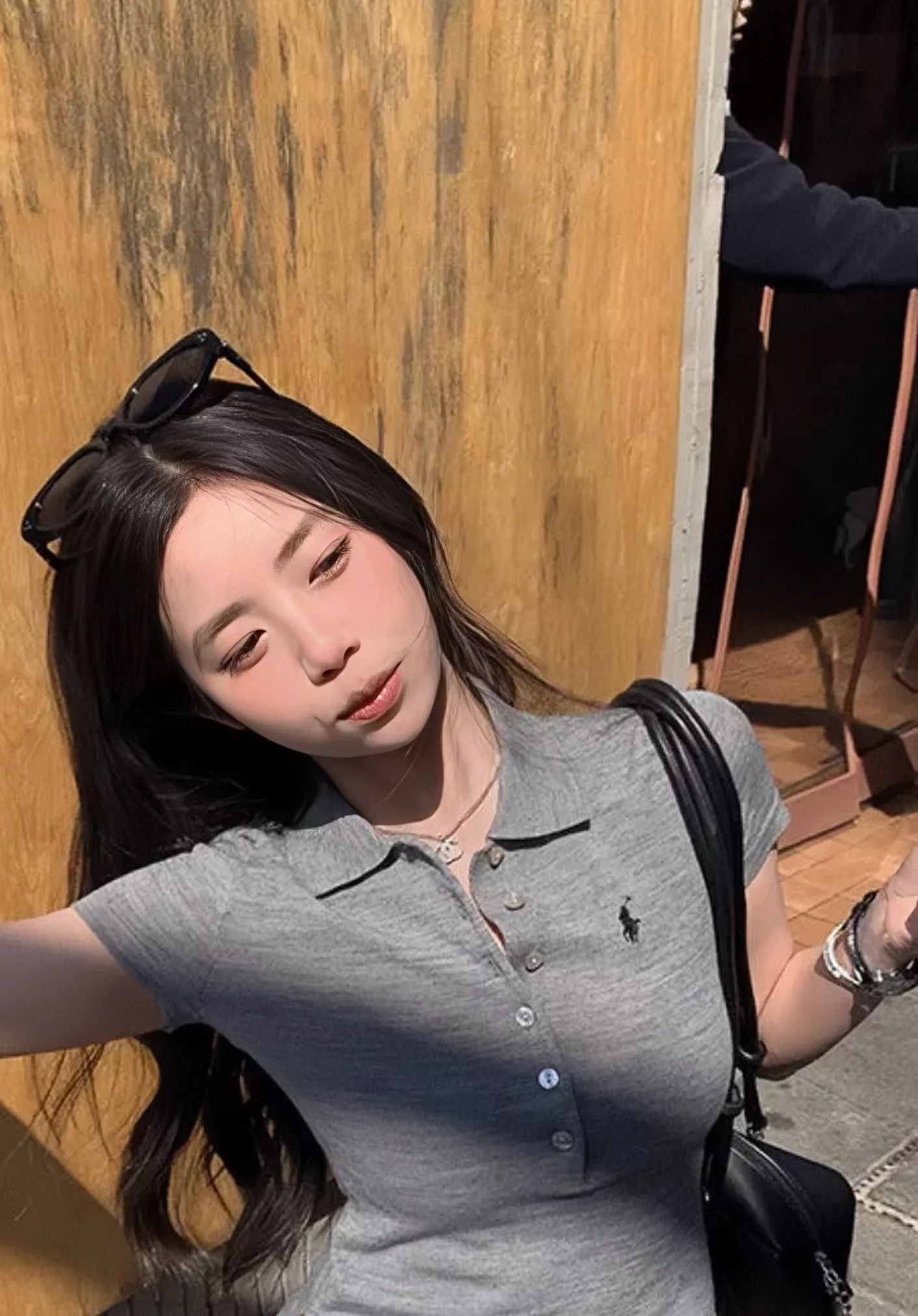 랄프로렌 크롭 반소매 폴로 티셔츠 상세 이미지 16