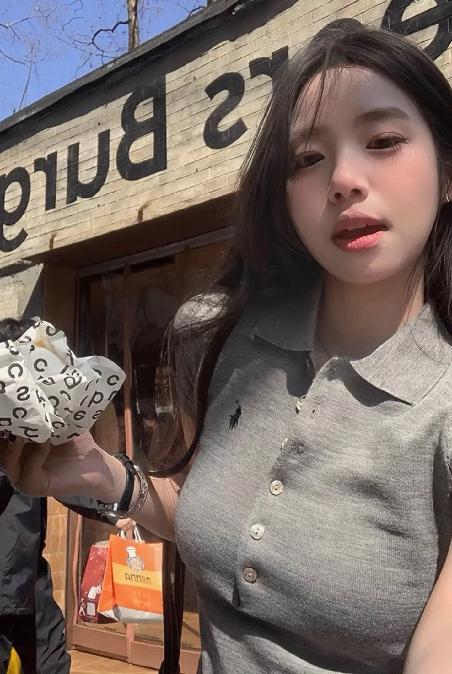 랄프로렌 크롭 반소매 폴로 티셔츠 상세 이미지 8