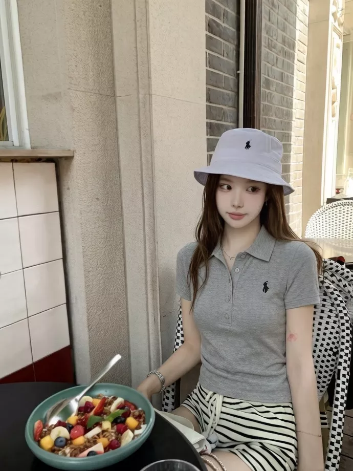 랄프로렌 크롭 반소매 폴로 티셔츠 상세 이미지 18