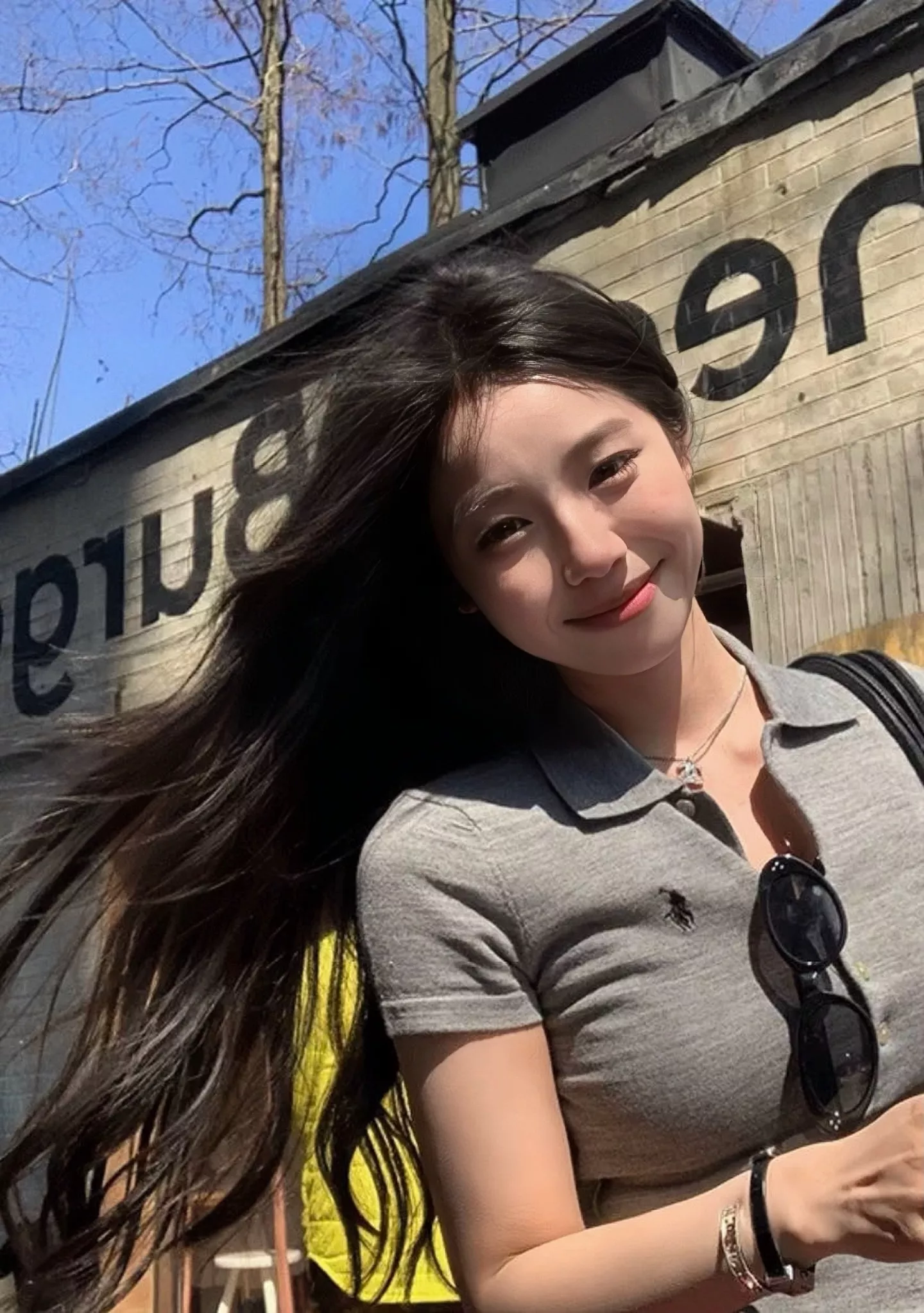 랄프로렌 크롭 반소매 폴로 티셔츠 상세 이미지 12