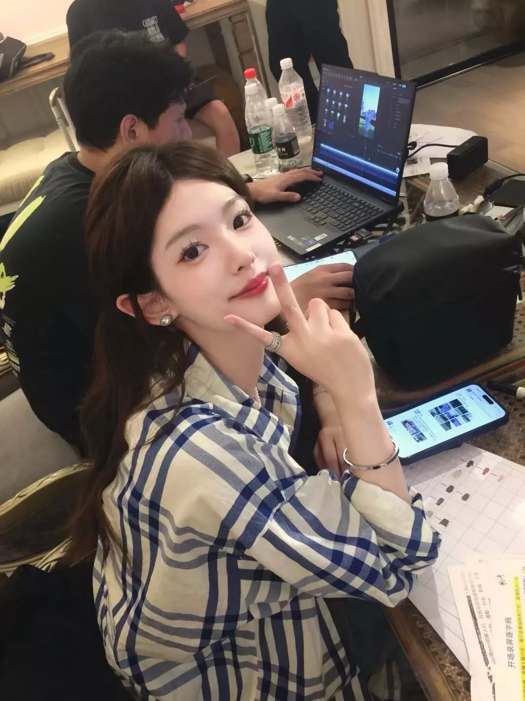 버버리 블루 체크 버튼 셔츠 상세 이미지 9