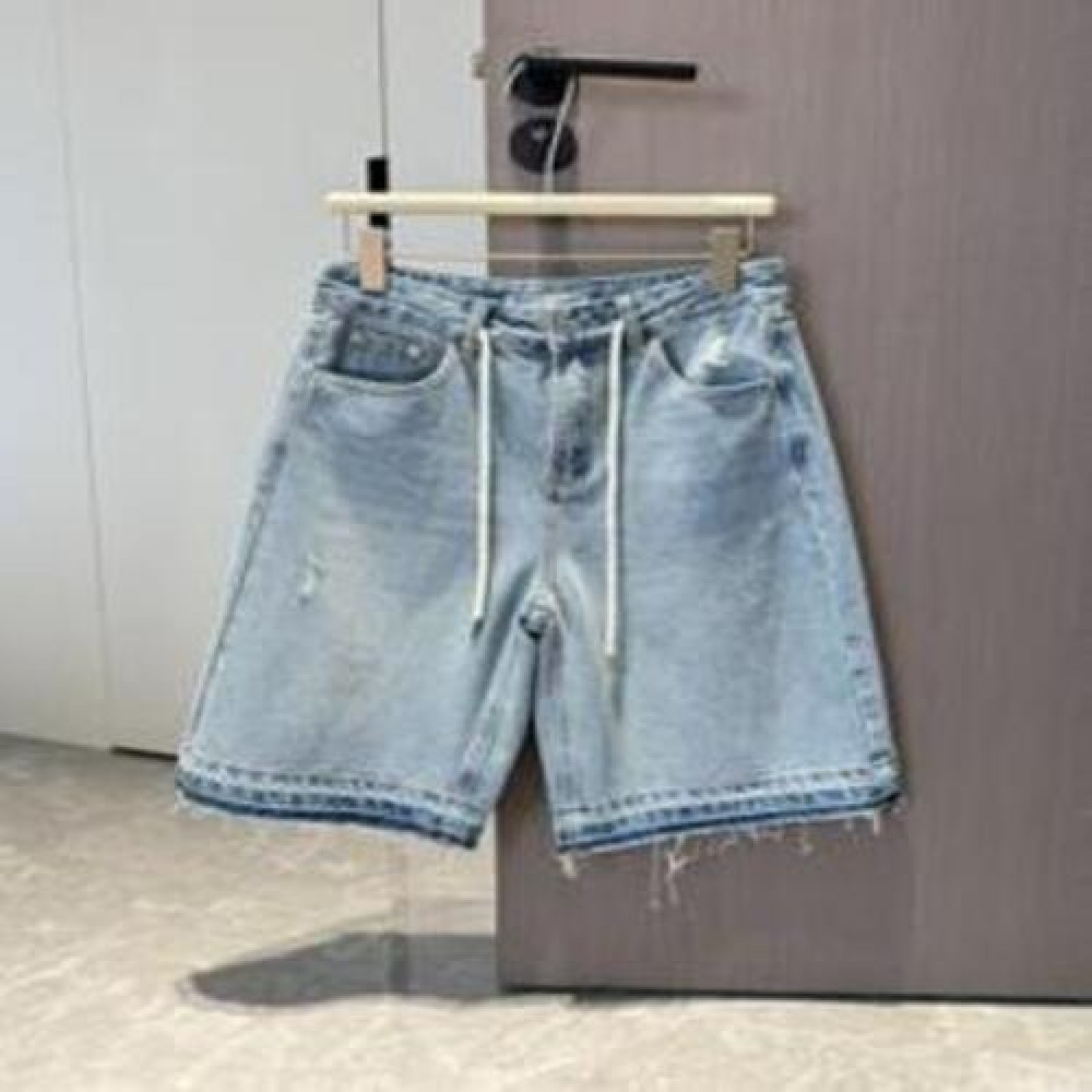 알렉산더왕 2025 S/S 컬렉션 빈티지 워싱 데님 하프 팬츠