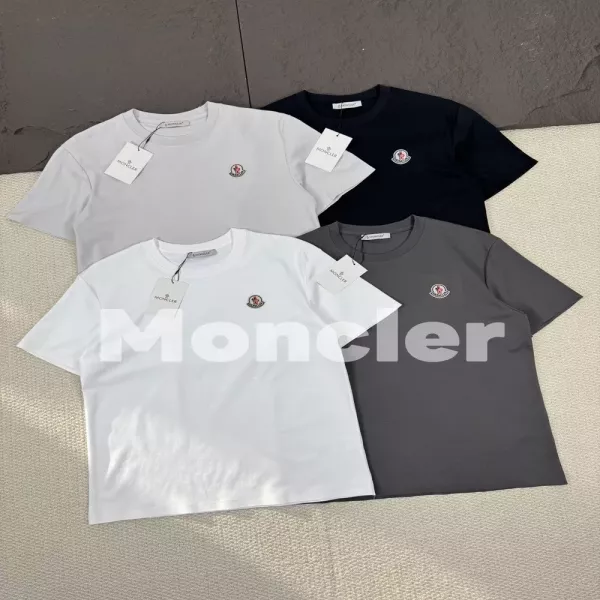 몽클레어 무흔 압착 라운드 반팔 티셔츠