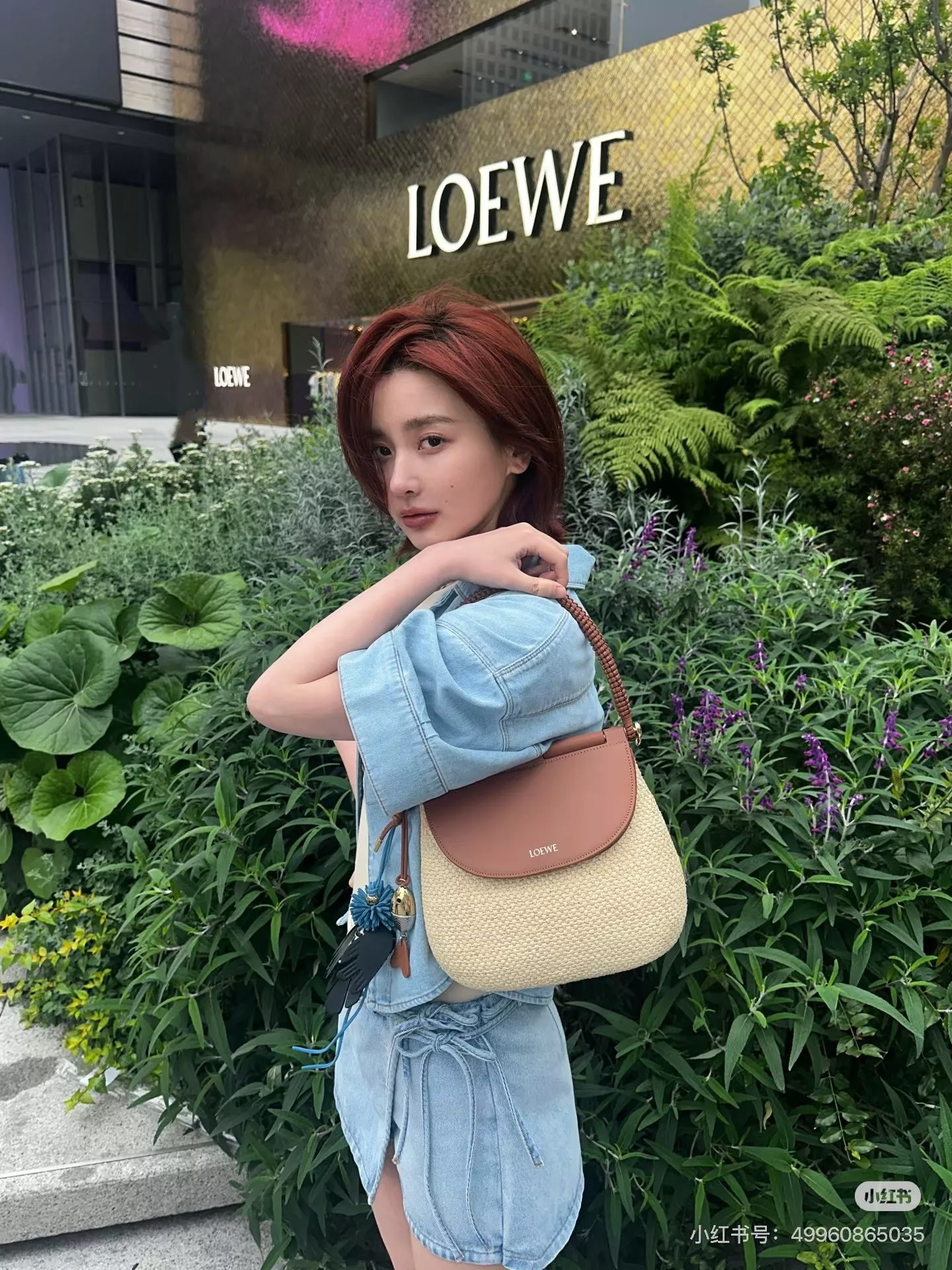로에베 자수 포인트 크롭 데님 셔츠 상세 이미지 22