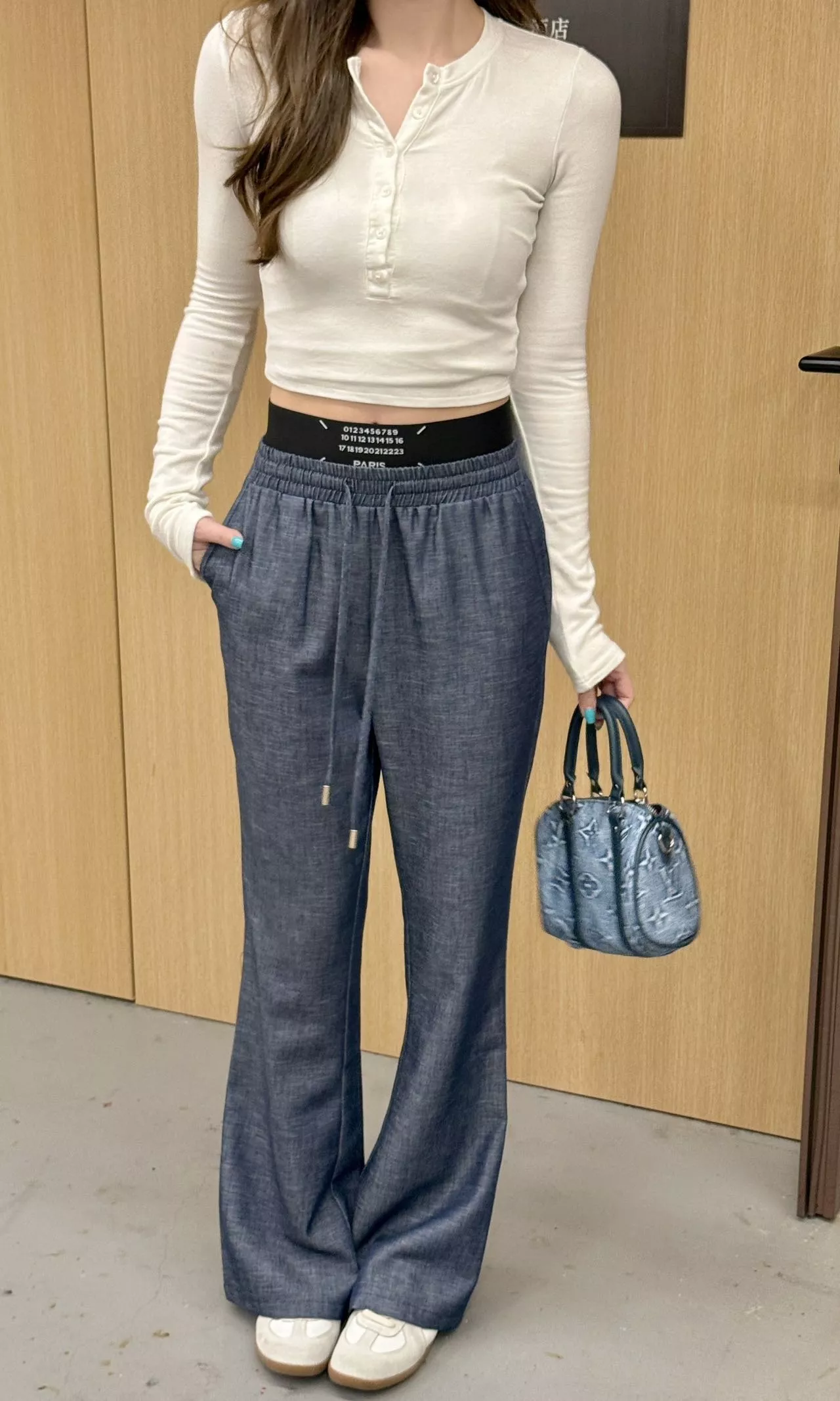 메종마르지엘라 허리밴딩 와이드 팬츠 상세 이미지 14