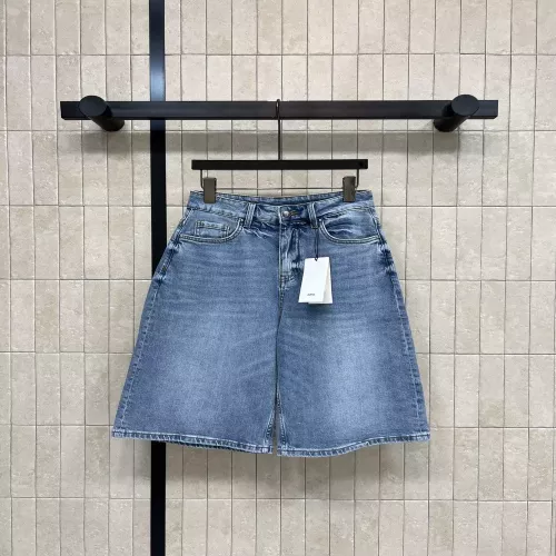 로에베 하이웨이스트 데님 버뮤다 팬츠