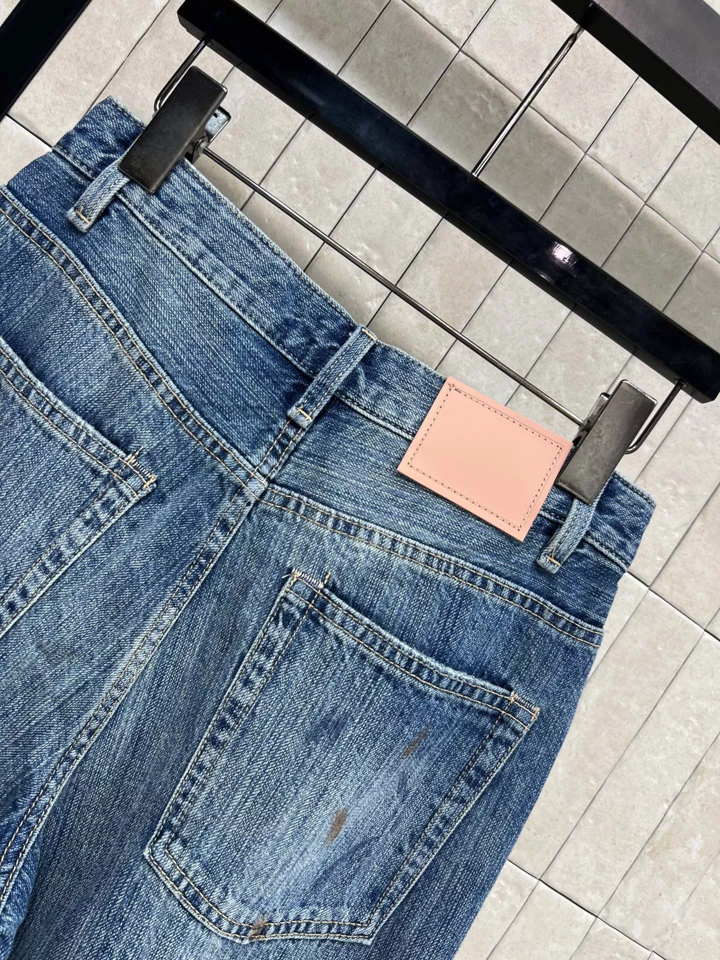 노브랜드 하이웨이스트 와이드 데님 팬츠 상세 이미지 8