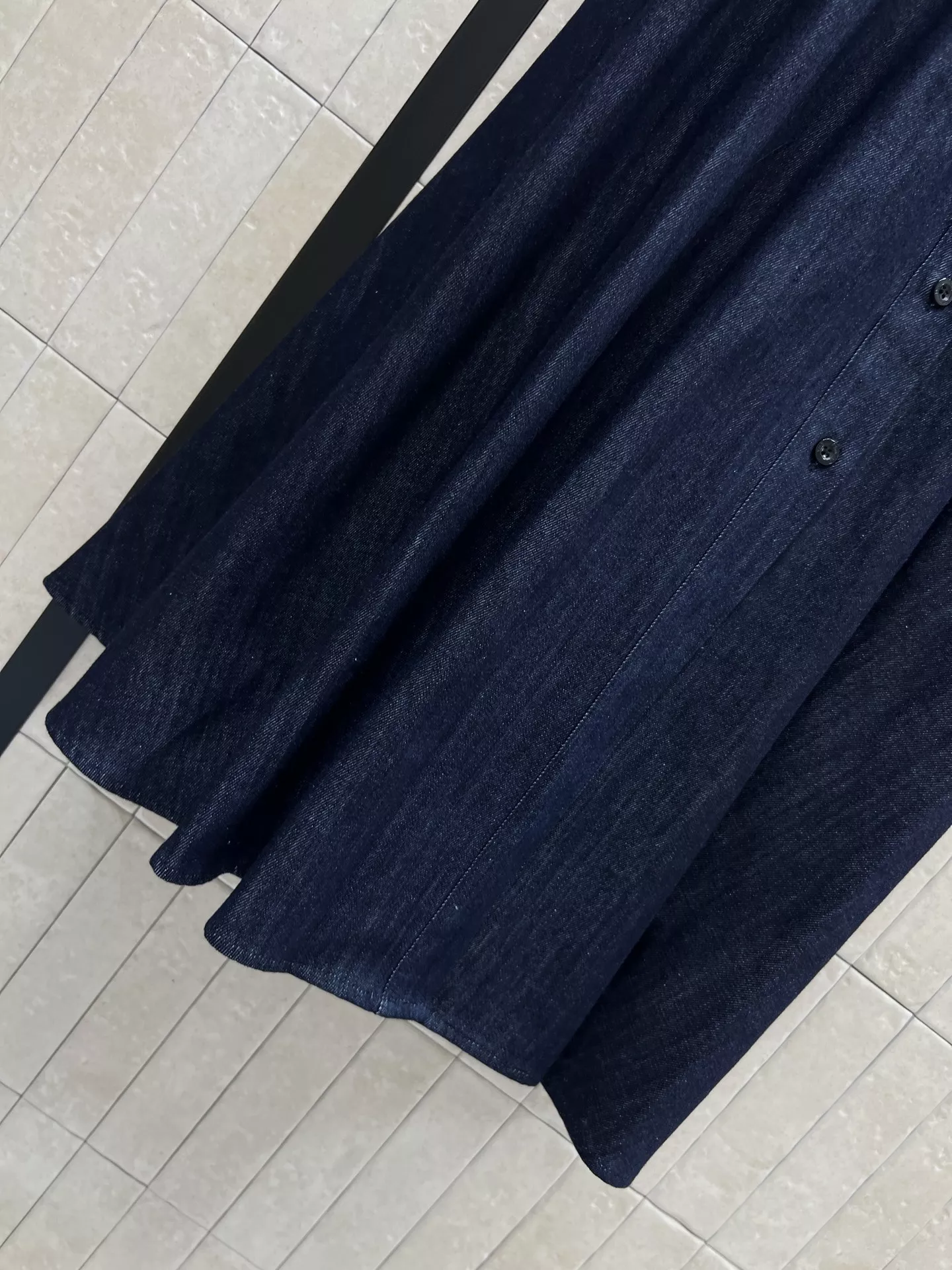 디올 카라 벨트 데님 원피스 상세 이미지 4
