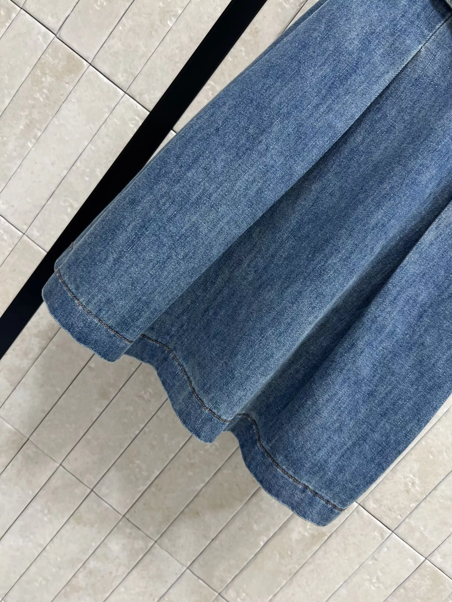 로에베 데님 폴로 칼라 원피스 상세 이미지 4