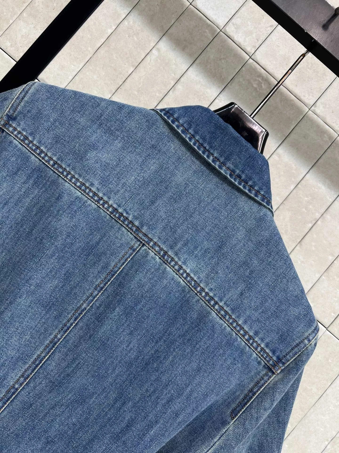 로에베 데님 폴로 칼라 원피스 상세 이미지 8