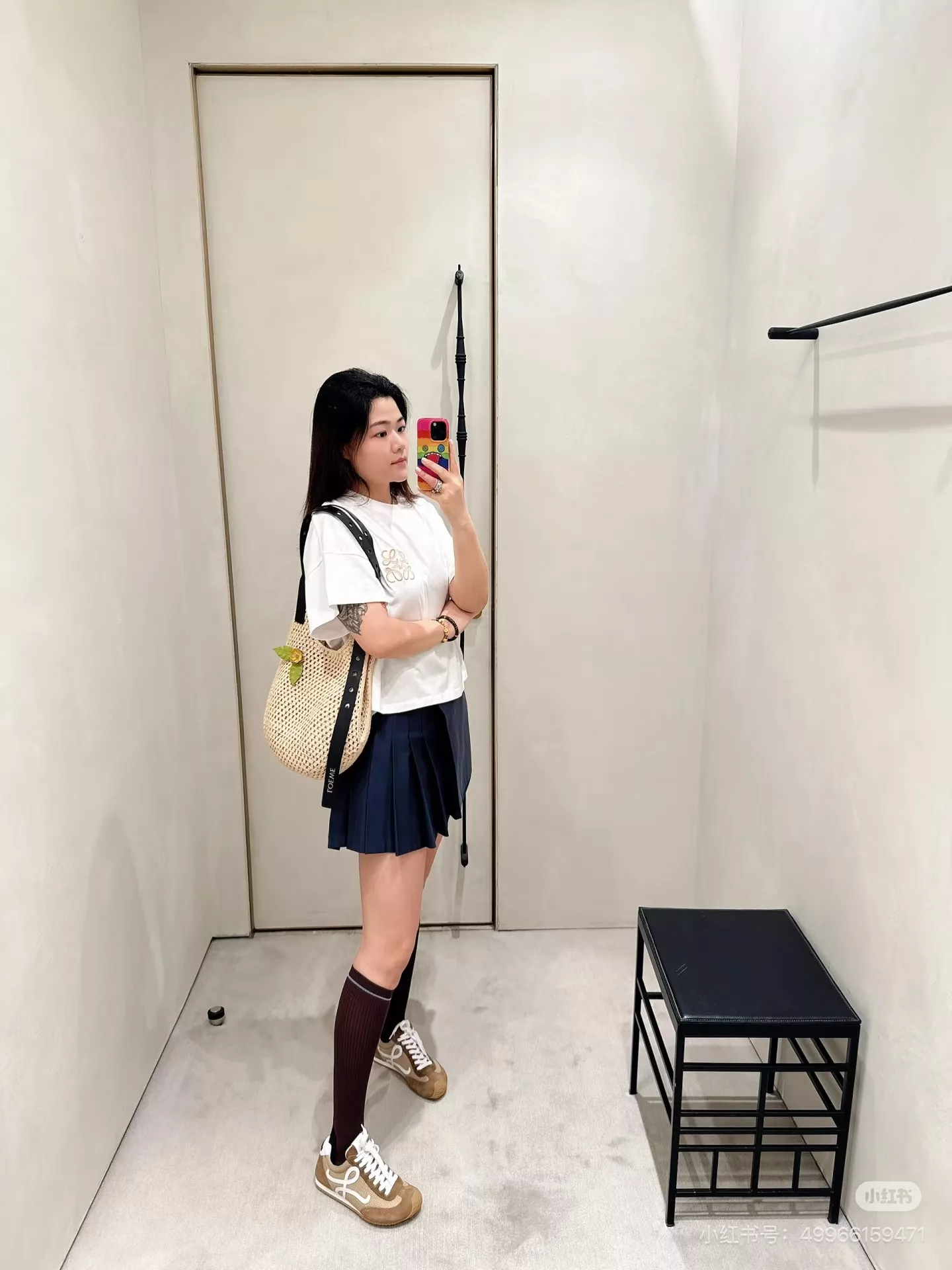 로에베 자수 포인트 반소매 상의 상세 이미지 37
