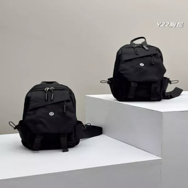 룰루레몬 사선 지퍼 멀티 슬링백