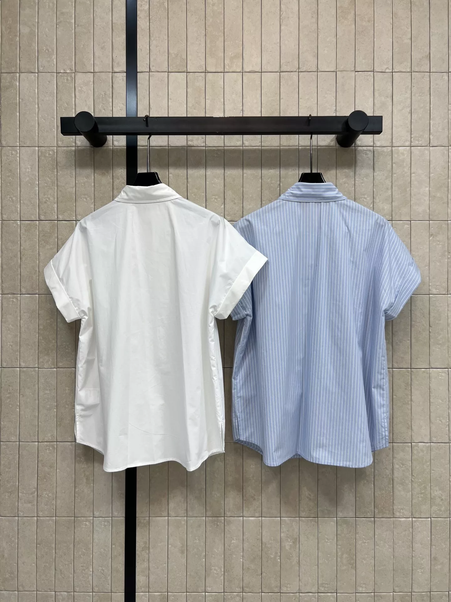 샤넬 자수 포켓 카라 반소매 셔츠 상세 이미지 7