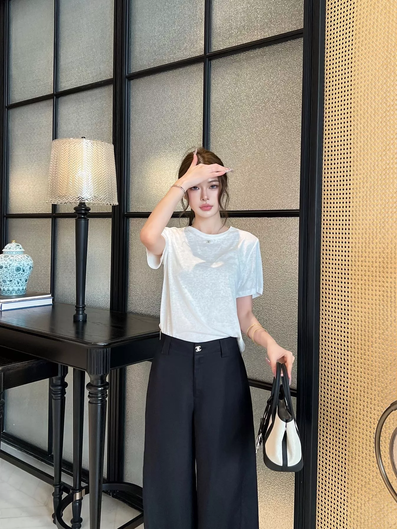 셀린느 린넨 하이웨이스트 와이드 팬츠 상세 이미지 37
