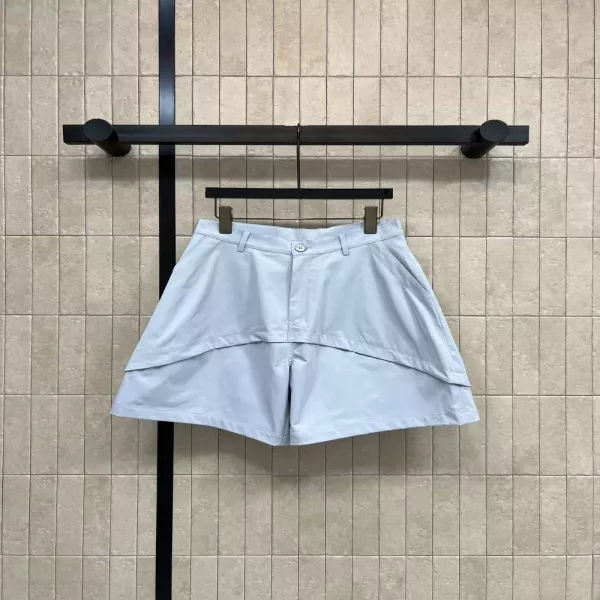 로에베 레이어드 컷팅 코튼 중팬츠