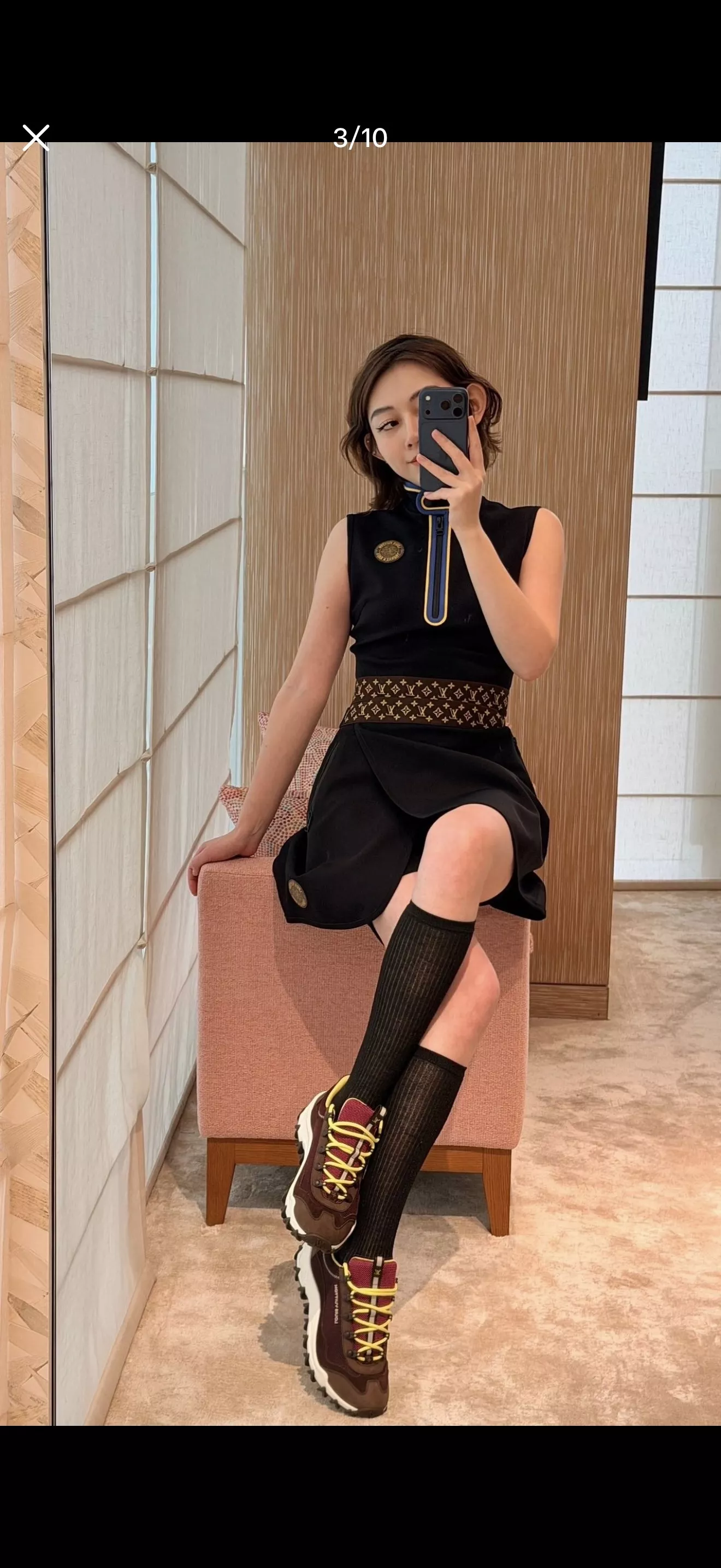 루이비통 모노그램 허리 밴드 스커트 팬츠 상세 이미지 36