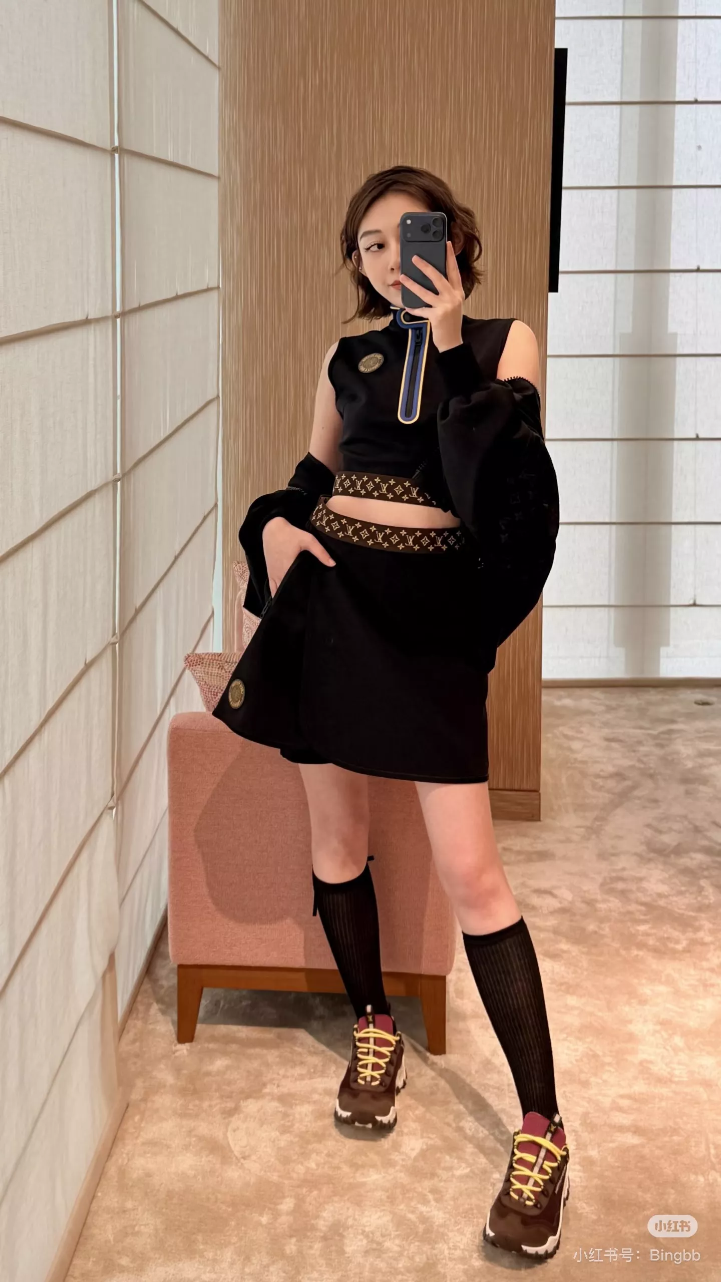 루이비통 모노그램 허리 밴드 스커트 팬츠 상세 이미지 35