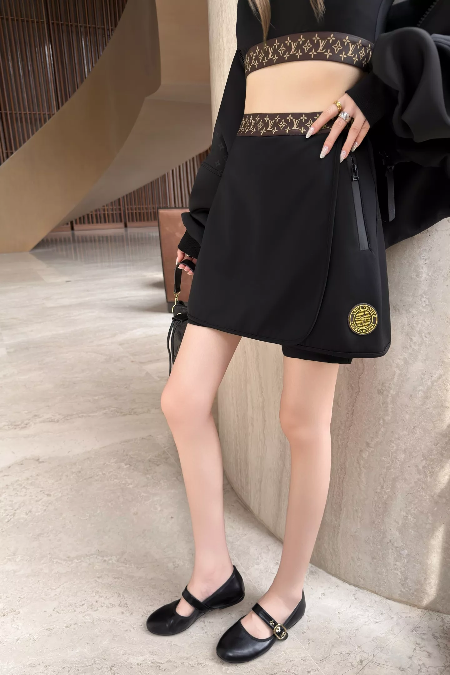 루이비통 모노그램 허리 밴드 스커트 팬츠 상세 이미지 27