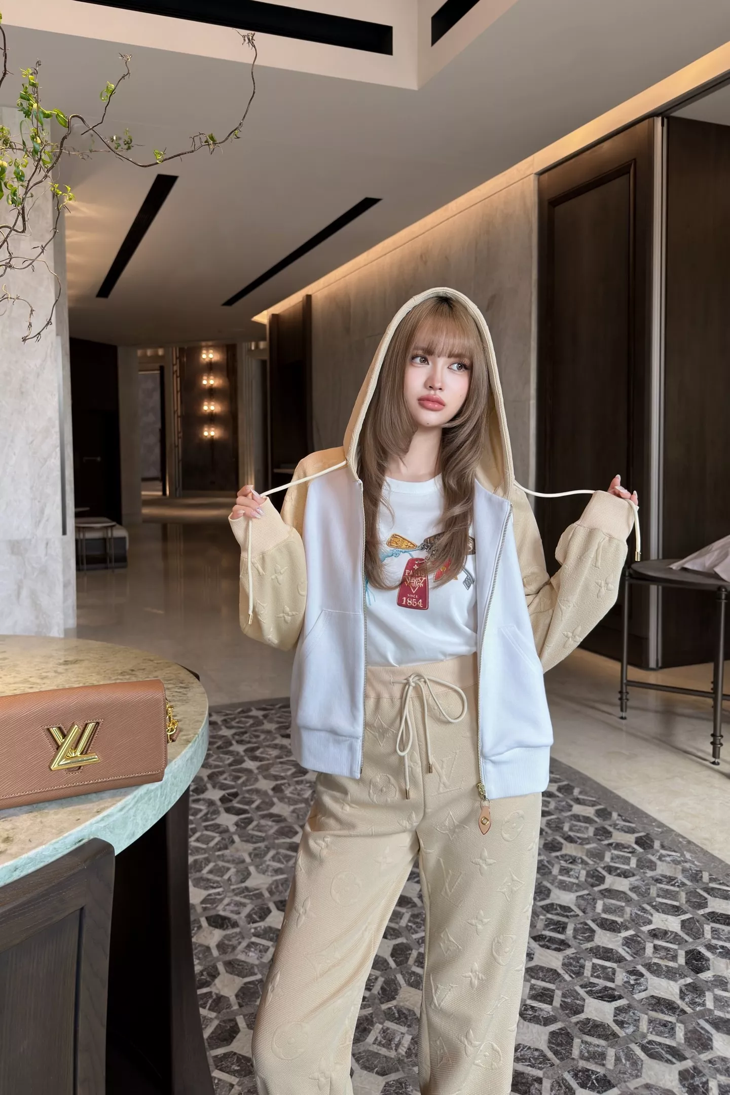 루이비통 자카드 와이드 스트레이트 팬츠 상세 이미지 14