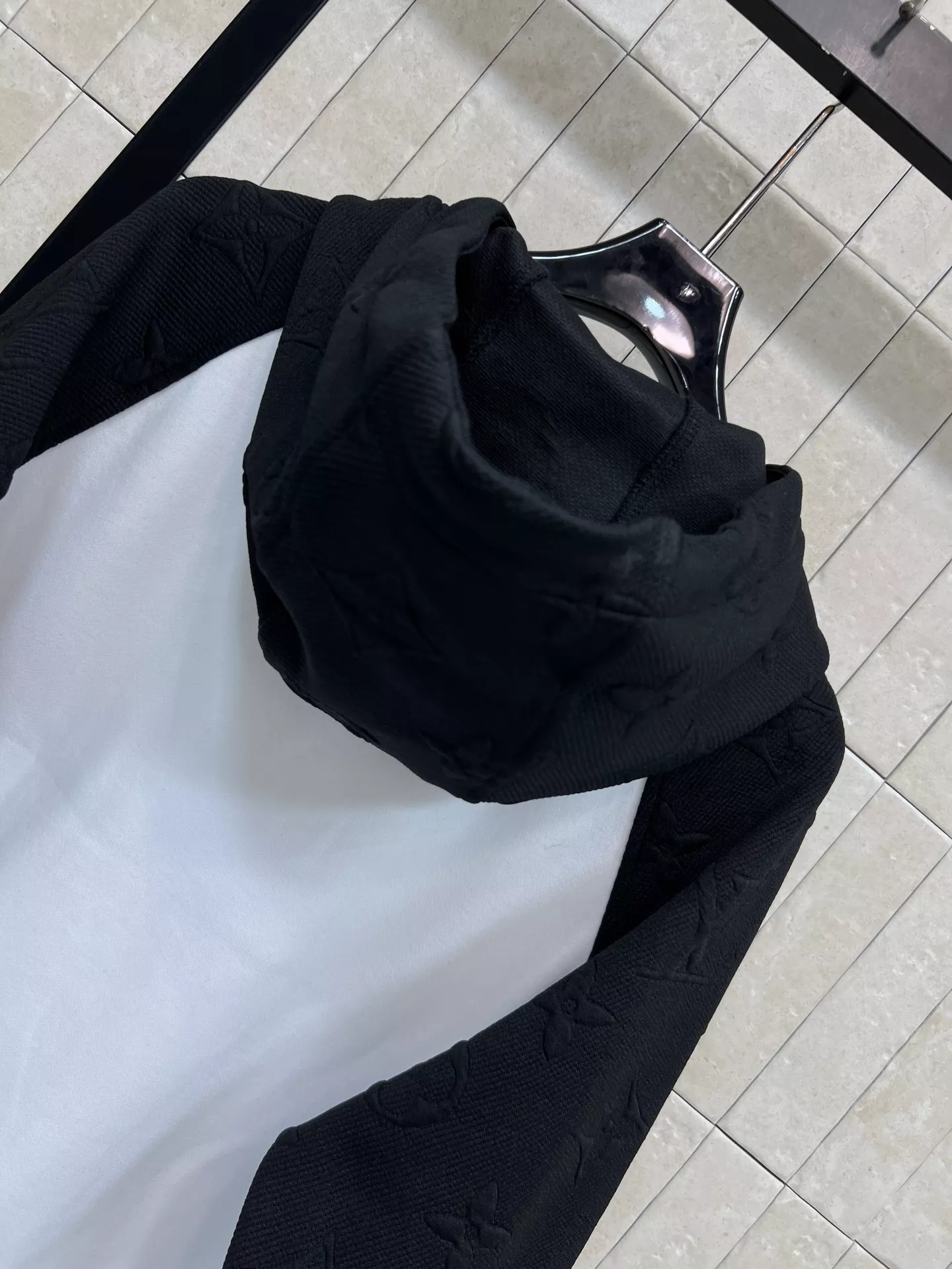 로에베 배색 자카드 후드 집업 재킷 상세 이미지 17