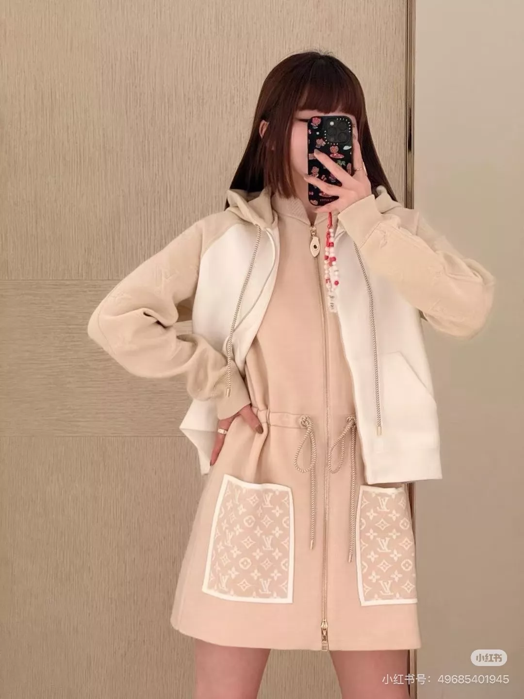 로에베 배색 자카드 후드 집업 재킷 상세 이미지 50