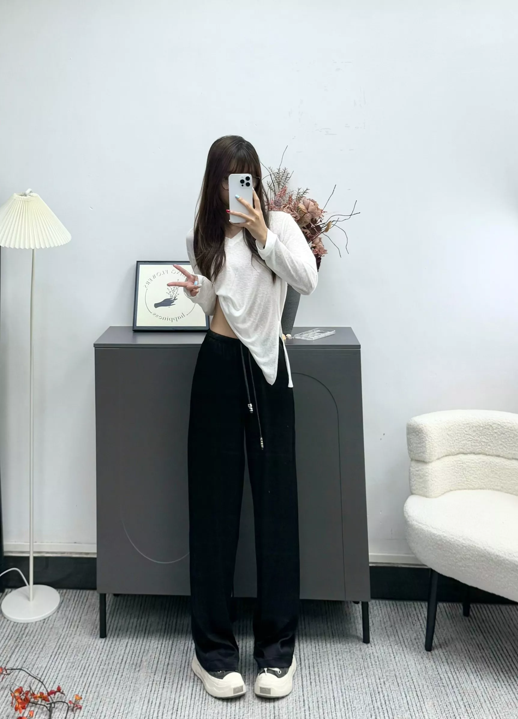 디올 드로스트링 와이드 팬츠 상세 이미지 18