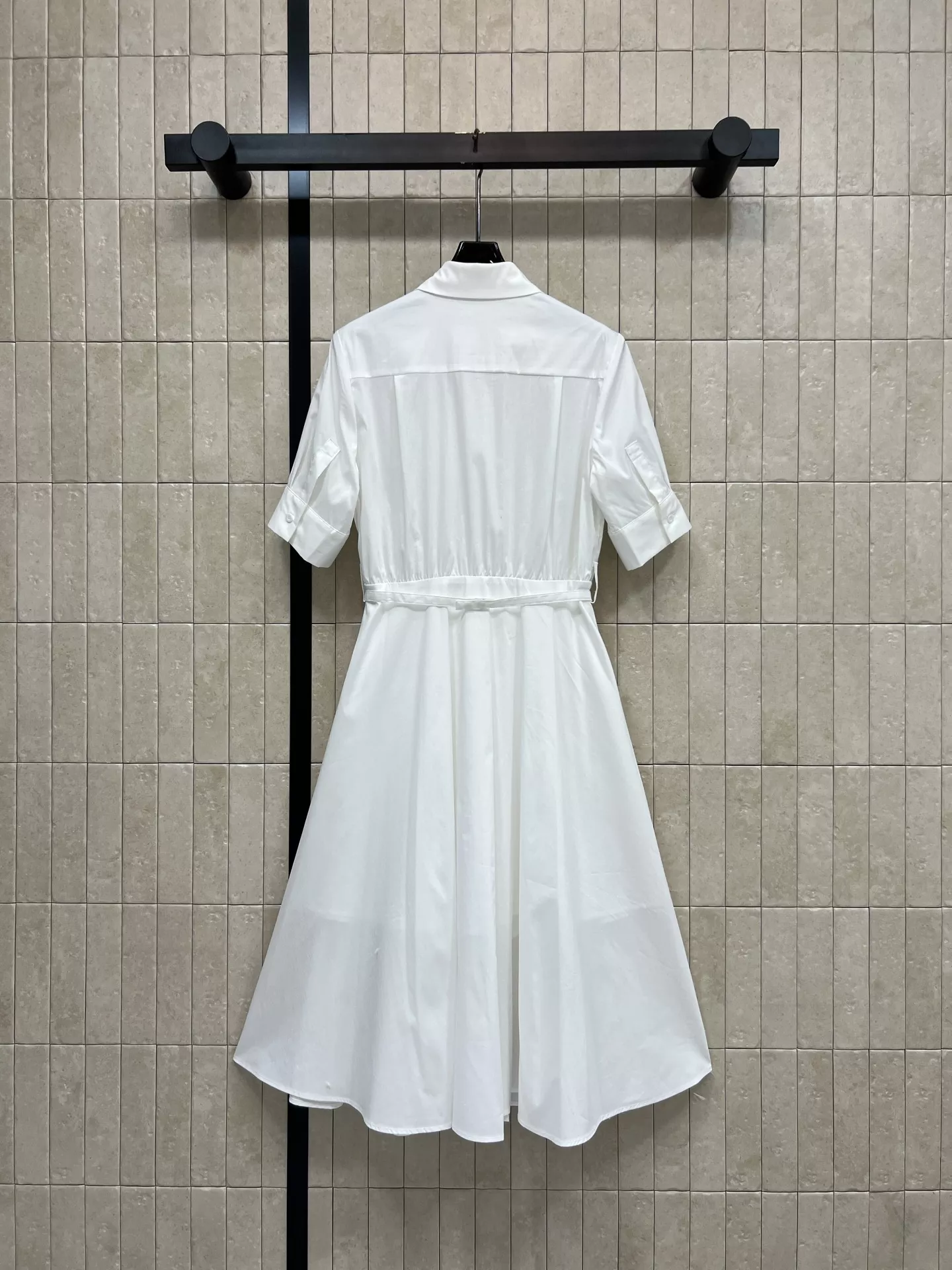 디올 화이트 카라 셔츠 원피스 상세 이미지 7