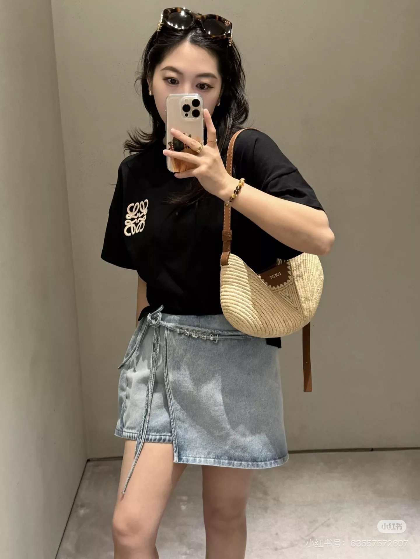 로에베 스트랩 데님 스커트 상세 이미지 51