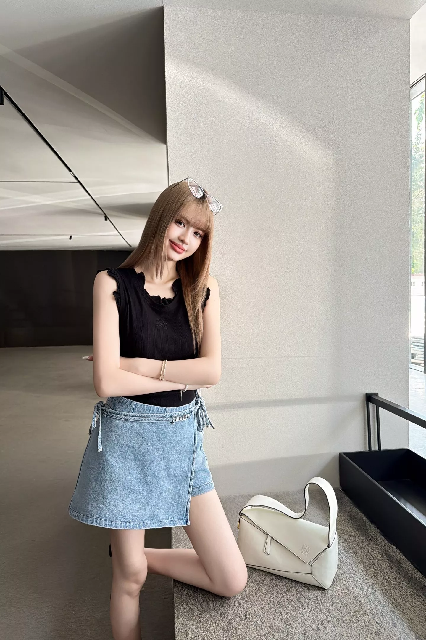 로에베 스트랩 데님 스커트 상세 이미지 79