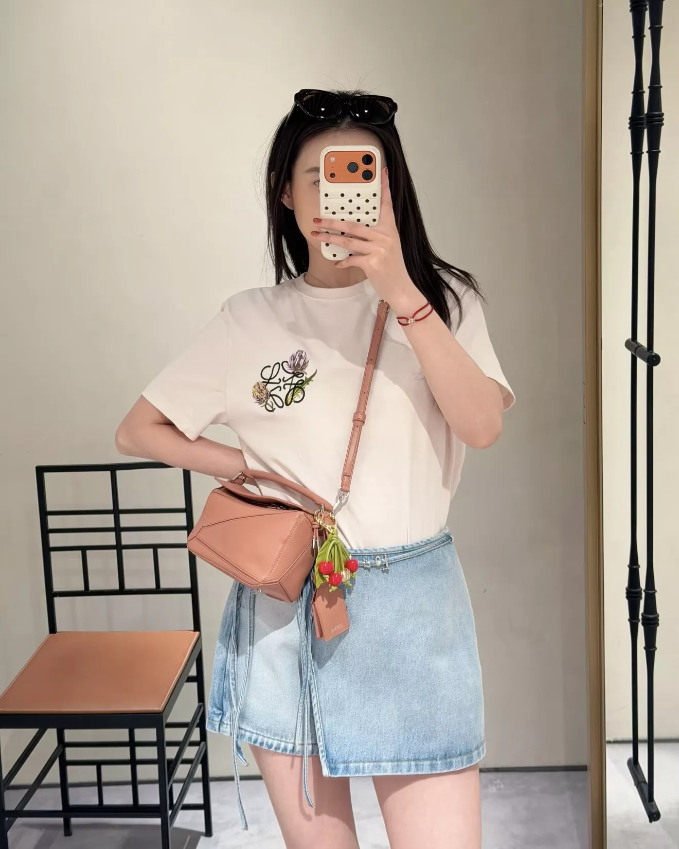 로에베 스트랩 데님 스커트 상세 이미지 44