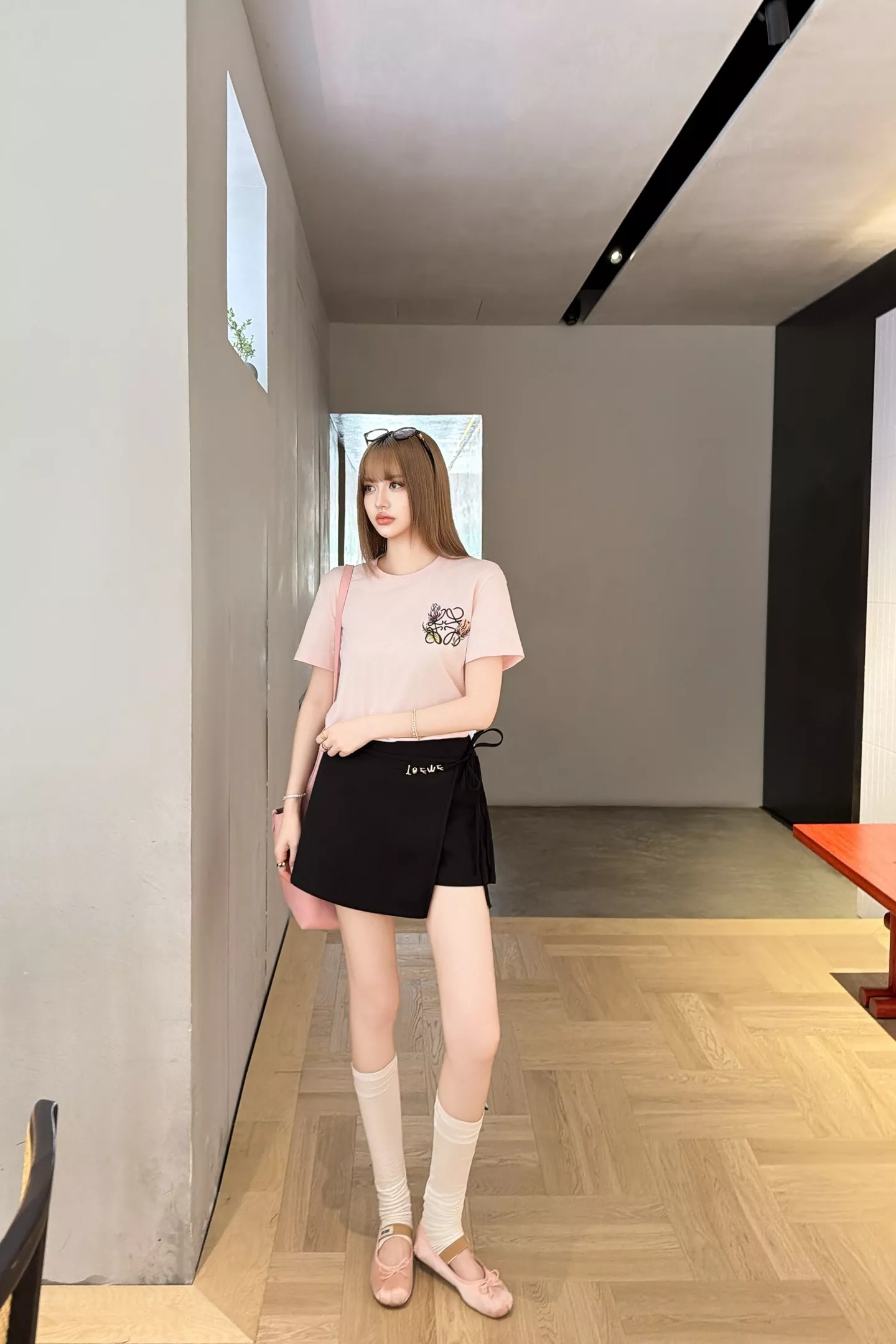로에베 로고 포인트 울 혼방 팬츠 스커트 상세 이미지 43