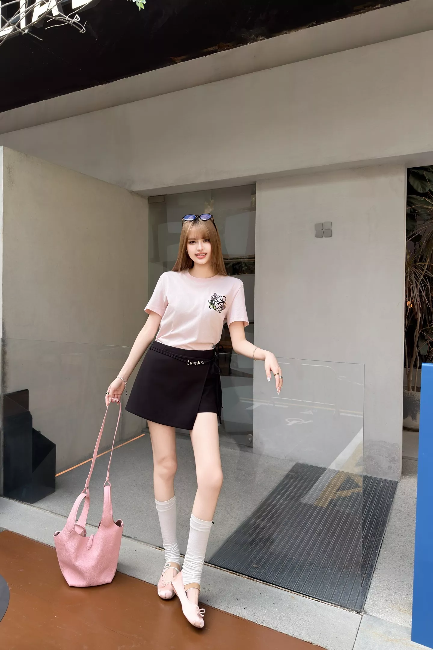 로에베 로고 포인트 울 혼방 팬츠 스커트 상세 이미지 47
