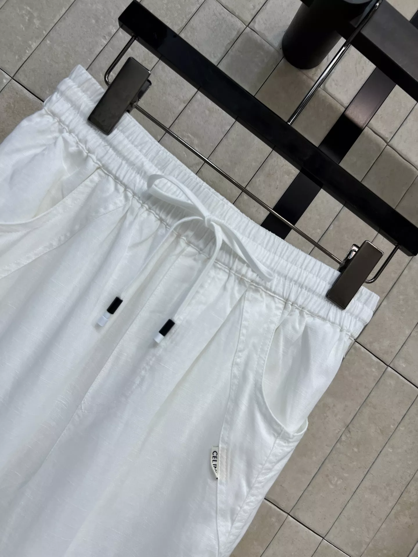 셀린느 스트링 와이드 밴딩 팬츠 상세 이미지 2