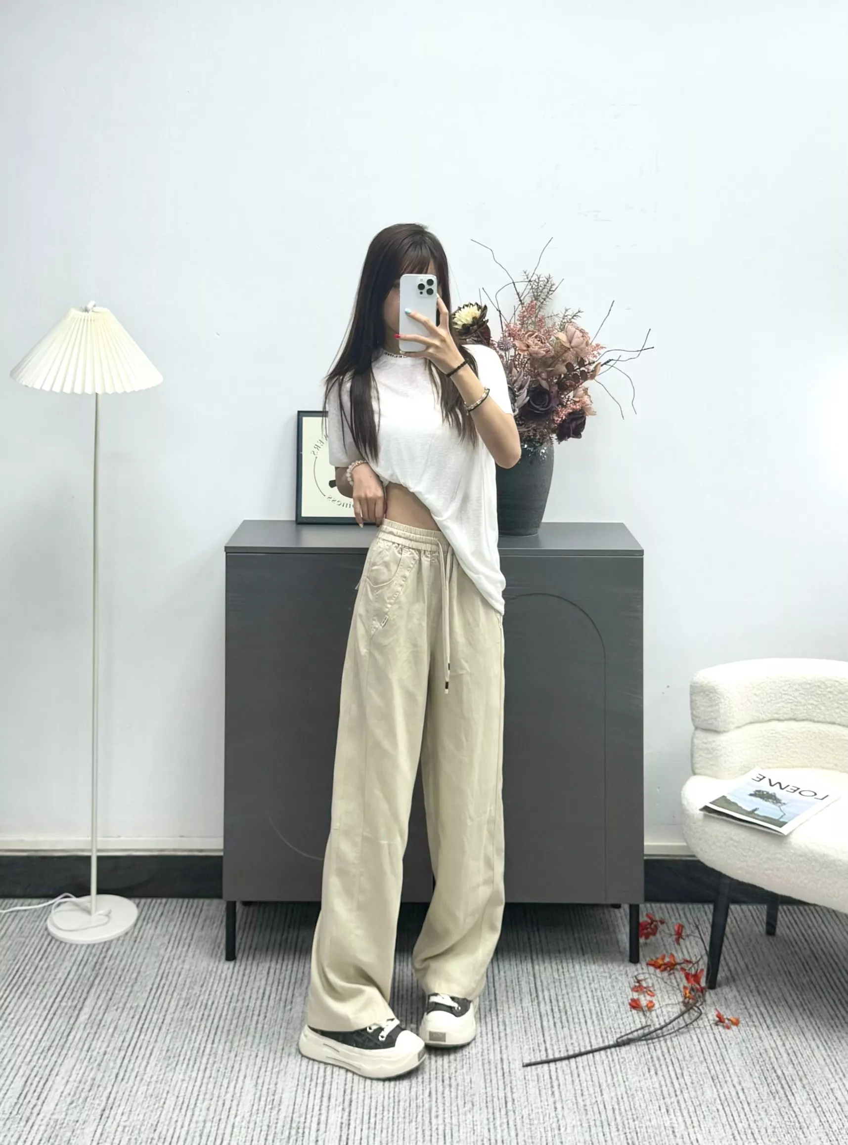 셀린느 스트링 와이드 밴딩 팬츠 상세 이미지 11