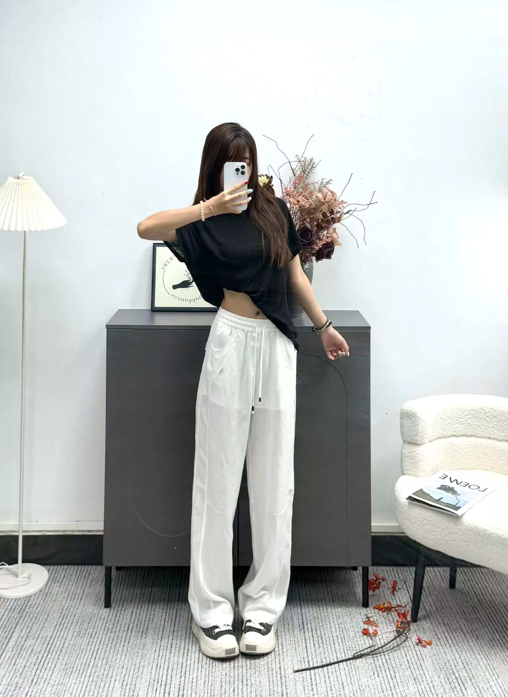 셀린느 스트링 와이드 밴딩 팬츠 상세 이미지 19