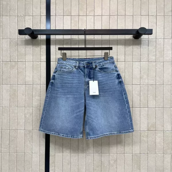 브루넬로쿠치넬리 하이웨이스트 데님 버뮤다 팬츠