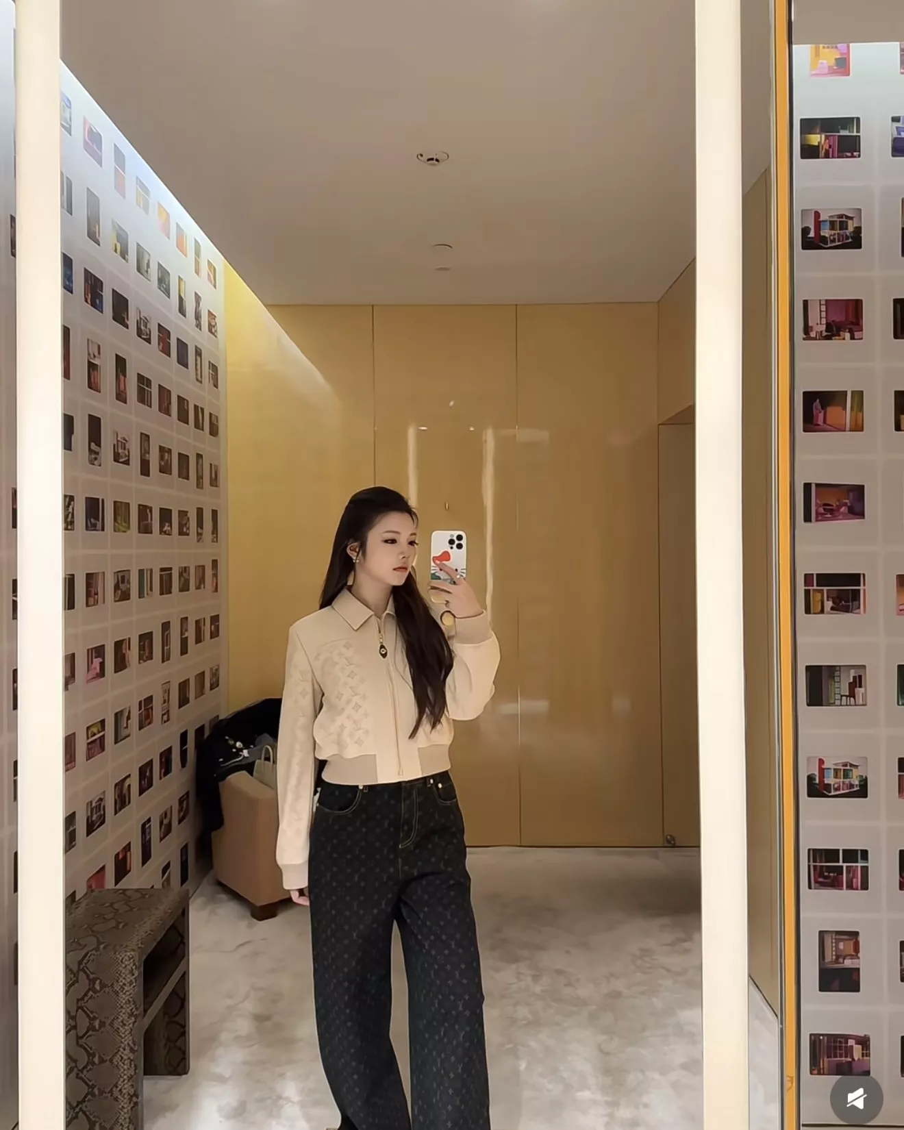 루이비통 모노그램 하이웨이스트 데님 쇼츠 상세 이미지 23