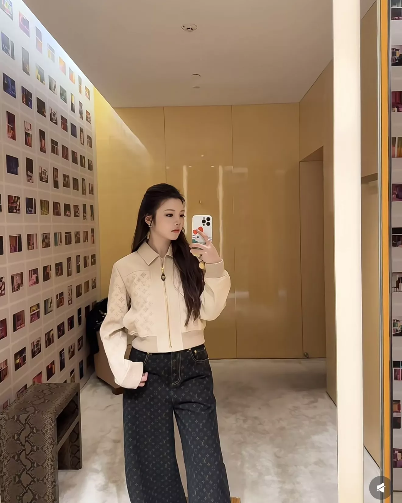 루이비통 모노그램 하이웨이스트 데님 쇼츠 상세 이미지 22