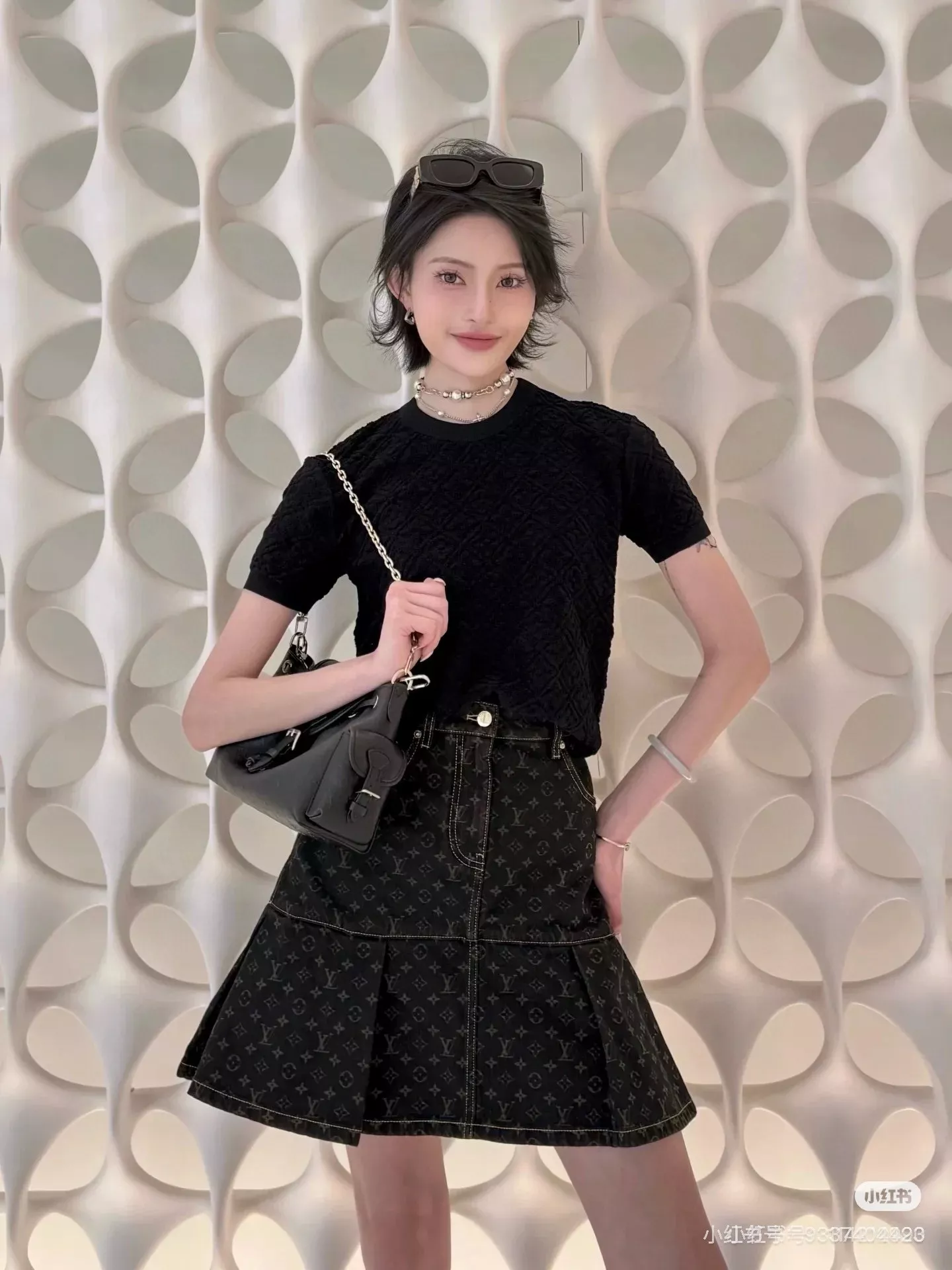 루이비통 모노그램 하이웨이스트 데님 스커트 상세 이미지 37