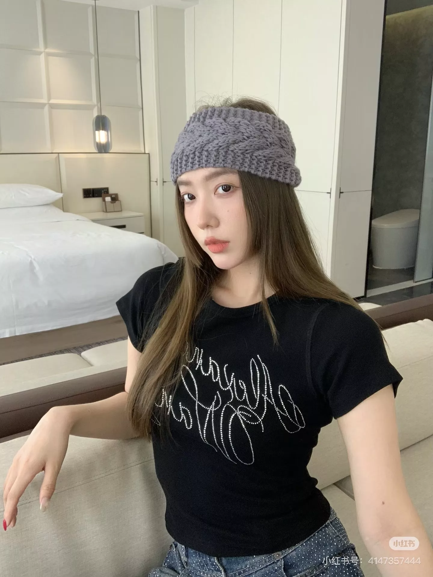 알렉산더왕 여성 레터링 큐빅 슬림 반팔티 상세 이미지 17