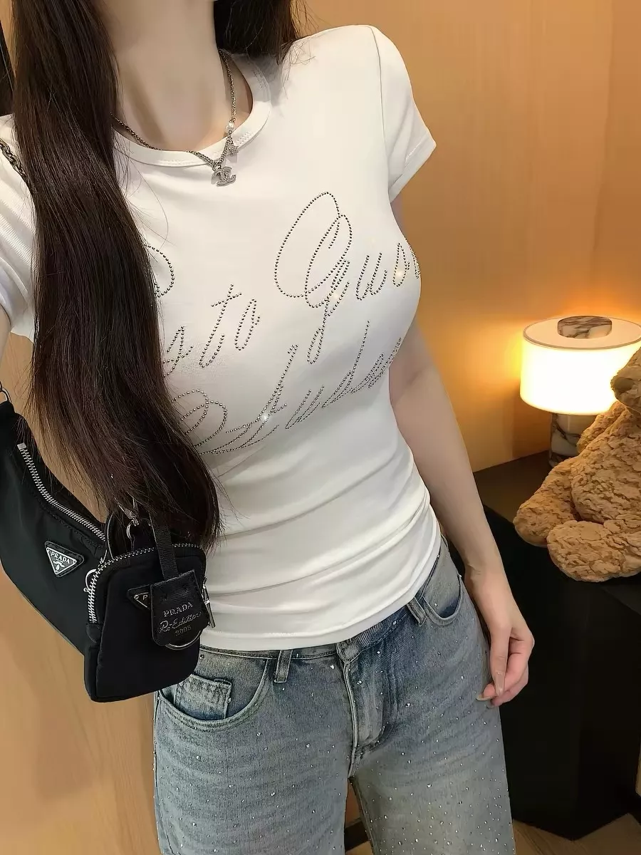 알렉산더왕 여성 레터링 큐빅 슬림 반팔티 상세 이미지 28