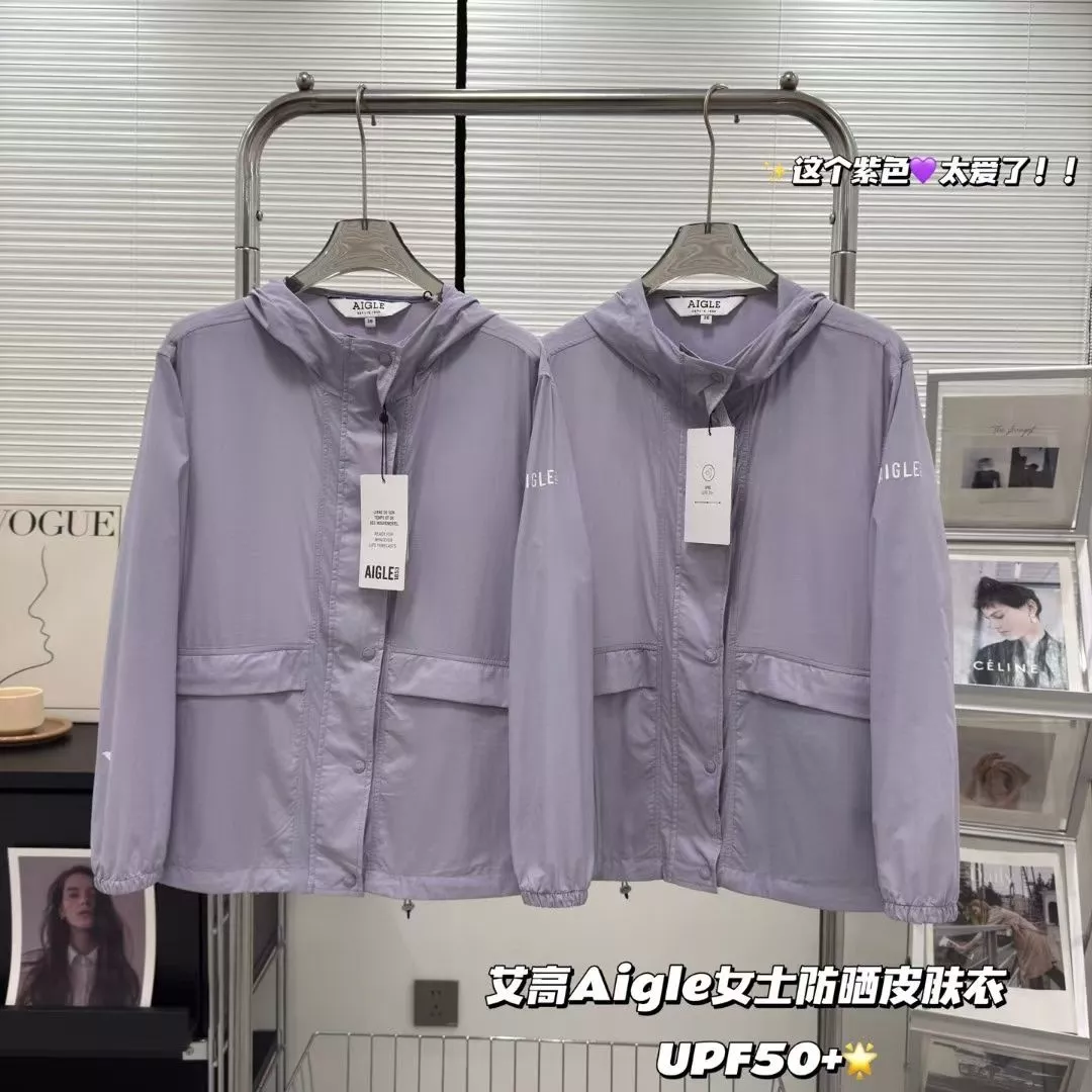 에이글 여성 스탠드넥 후드 경량 재킷 상세 이미지 2