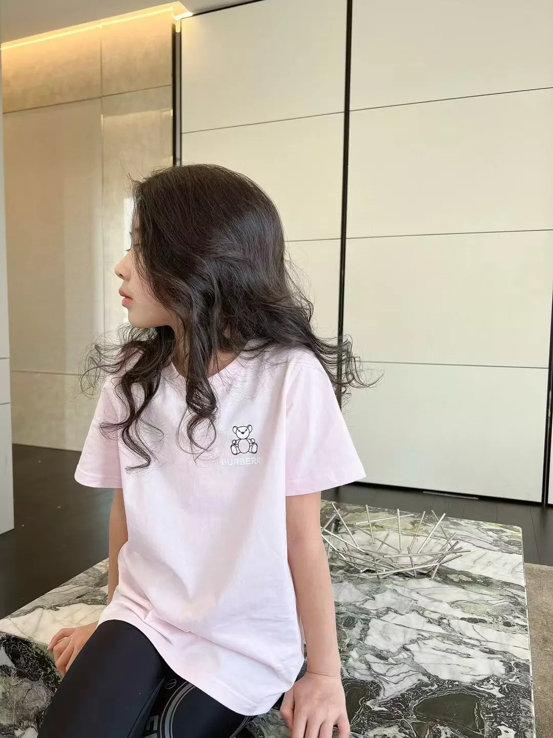 버버리 테디 베어 그래픽 코튼 티셔츠 상세 이미지 9