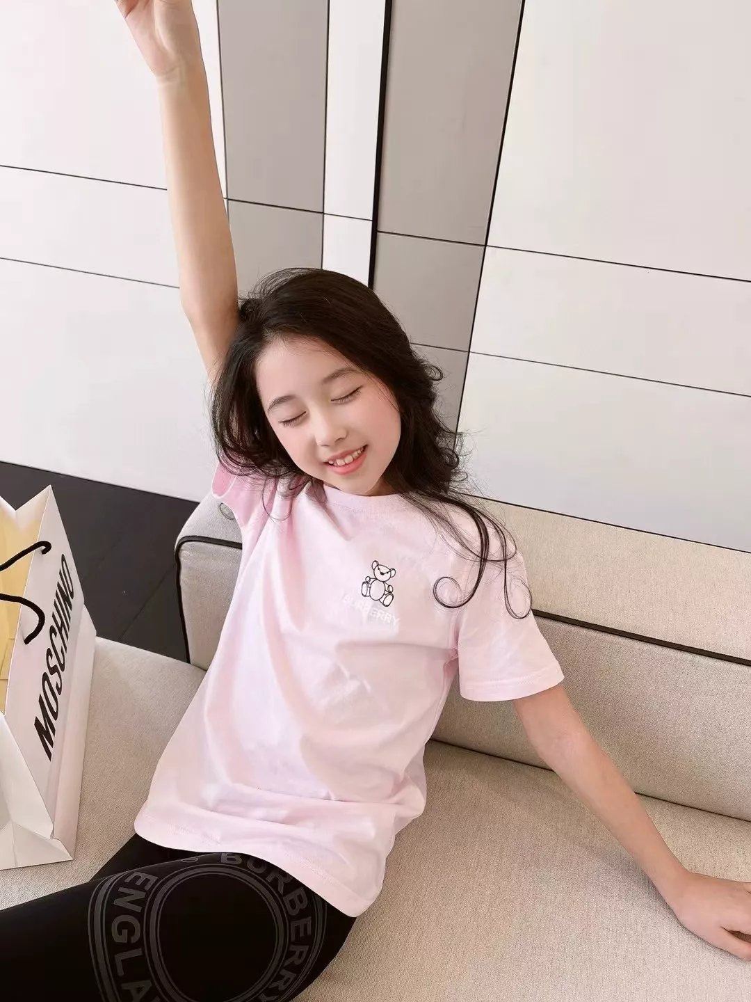 버버리 테디 베어 그래픽 코튼 티셔츠 상세 이미지 16