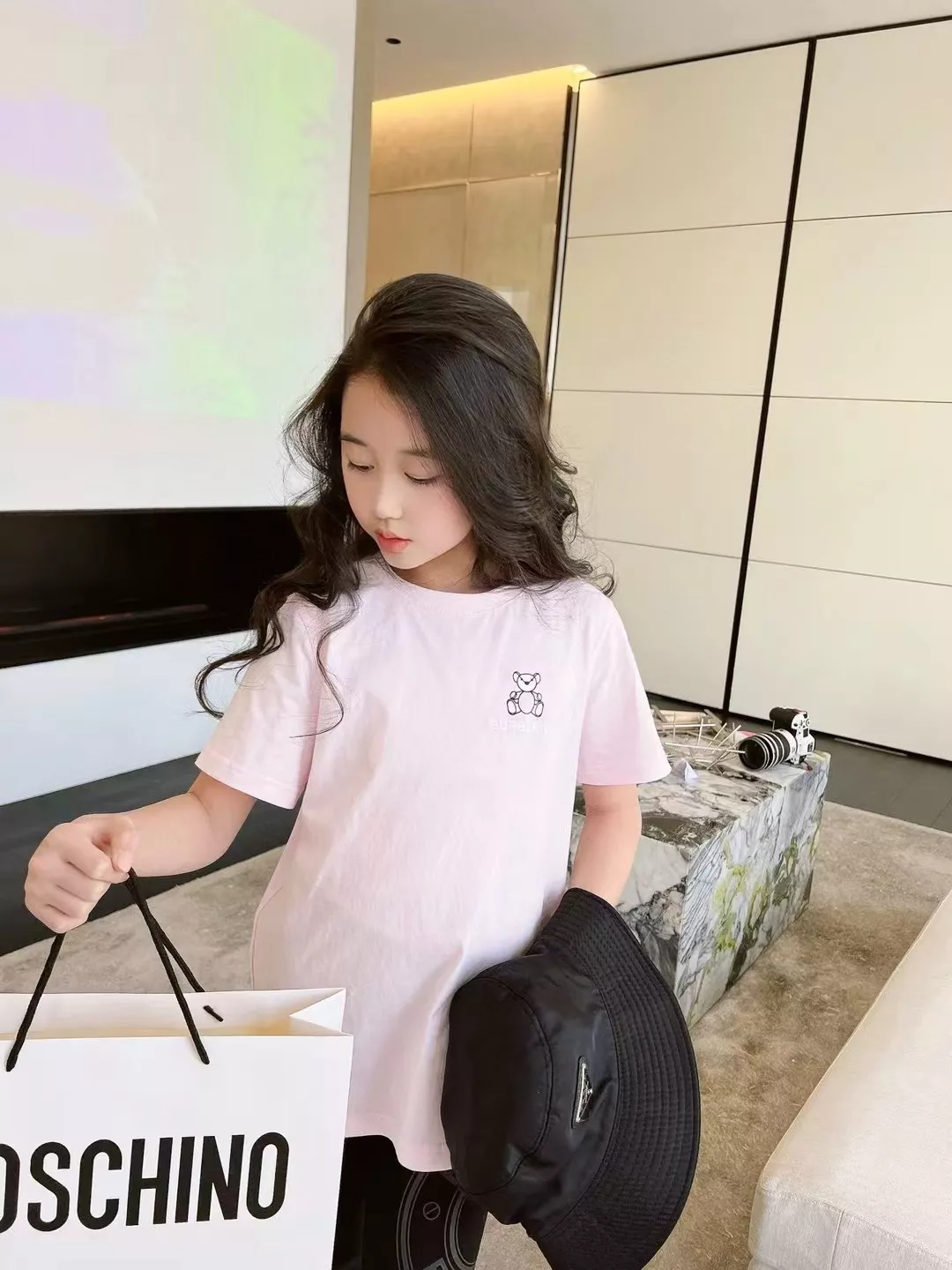 버버리 테디 베어 그래픽 코튼 티셔츠 상세 이미지 10