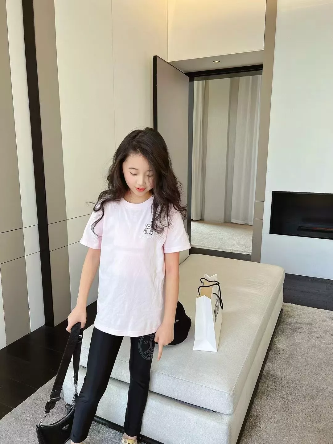 버버리 테디 베어 그래픽 코튼 티셔츠 상세 이미지 14