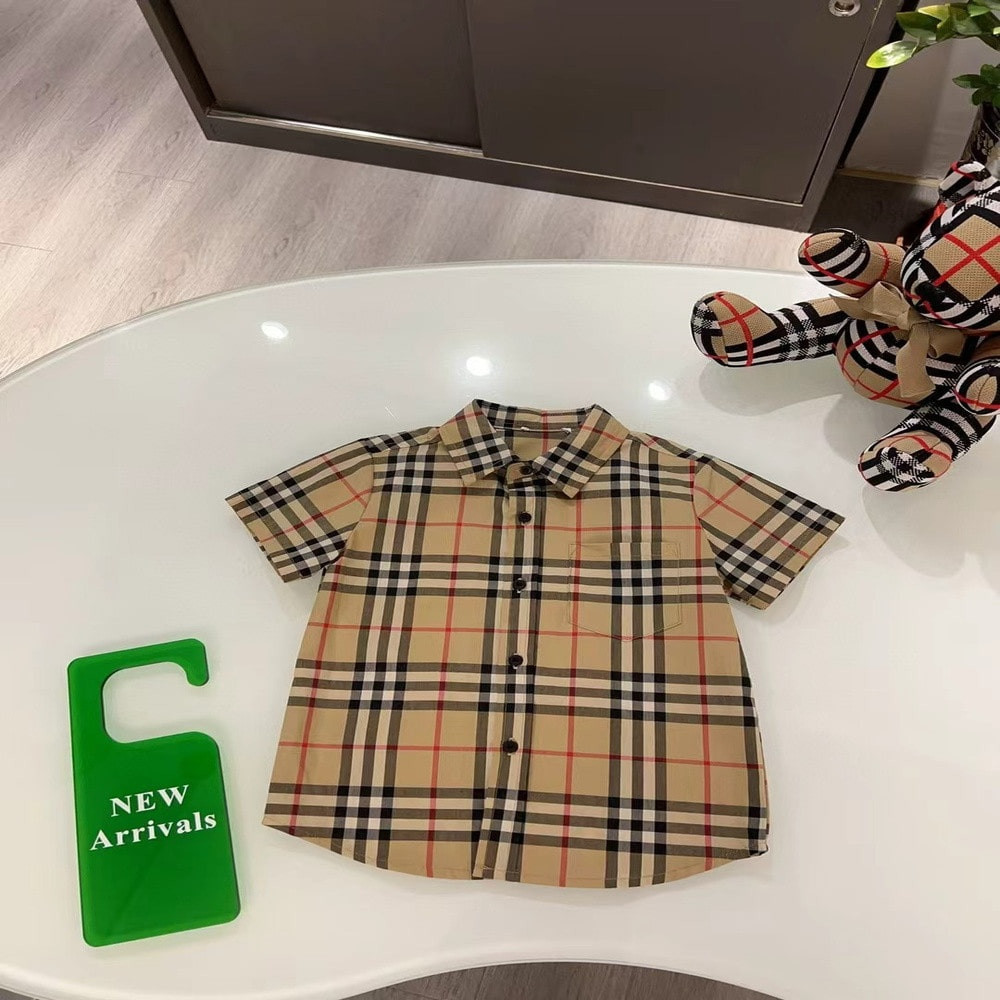 버버리 클래식 체크 반소매 셔츠