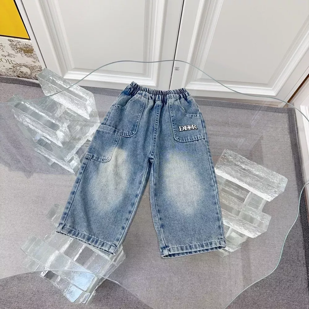 디올 아동 와이드 데님 팬츠
